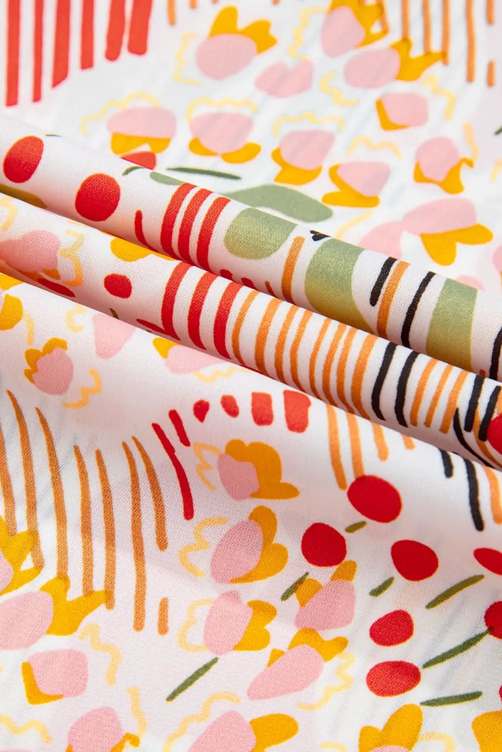 Floral abstract plus size blouse - Love Salve